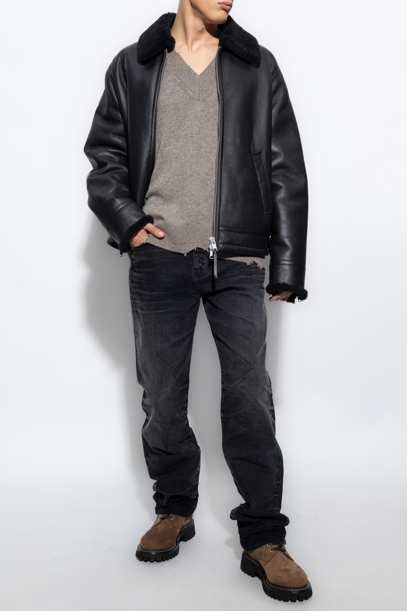 AllSaints 'Ashford' shearling jacket | Men's Clothing | Vitkac